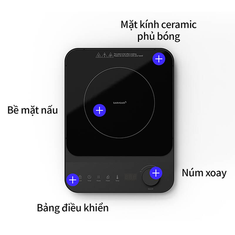 Bếp điện từ LocknLock Induction Cooker 2000W - Màu đen - EJI351BLK, , large image number null